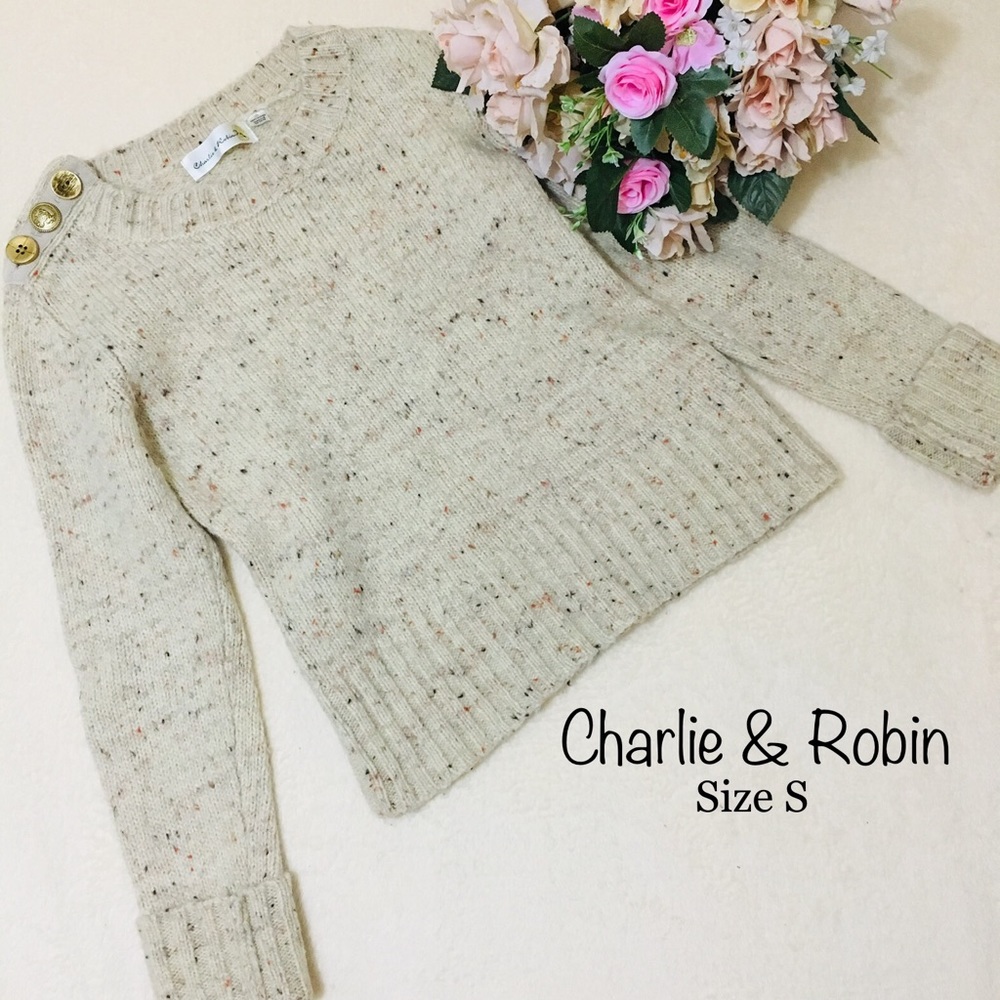 Charlie And Robin Button Berm Speckle Sweater - image 3